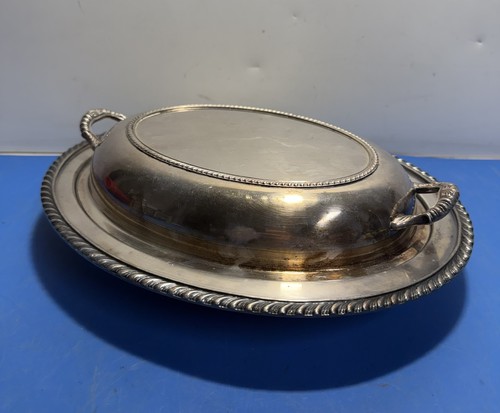 Vintage silverplate oval - vintage,